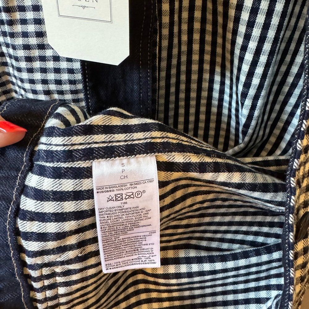 NWT Gap x Doen gingham jacket - Picture 6 of 7